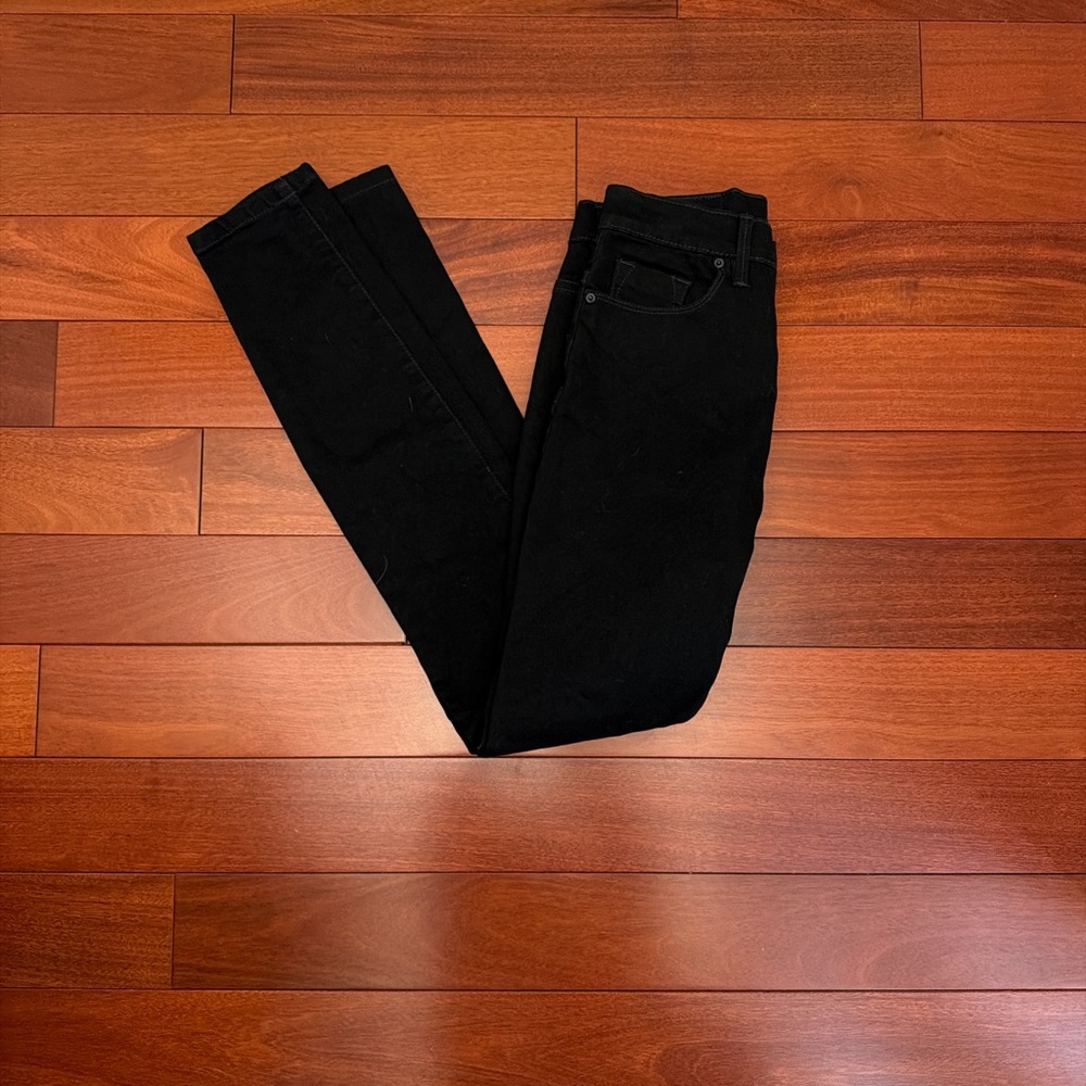 BDG Black High-Rise Straight Jeans